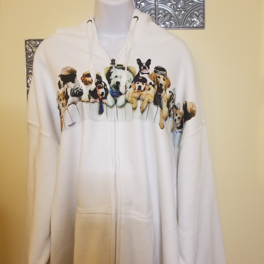 Black Mountain Hoodie Dog Puppy Graphic XL-2X